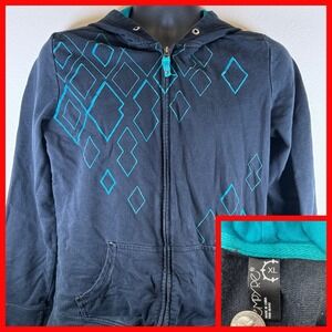 Empyre‎ Black Hoodie Zip Up Sweatshirt Xl Jacket
